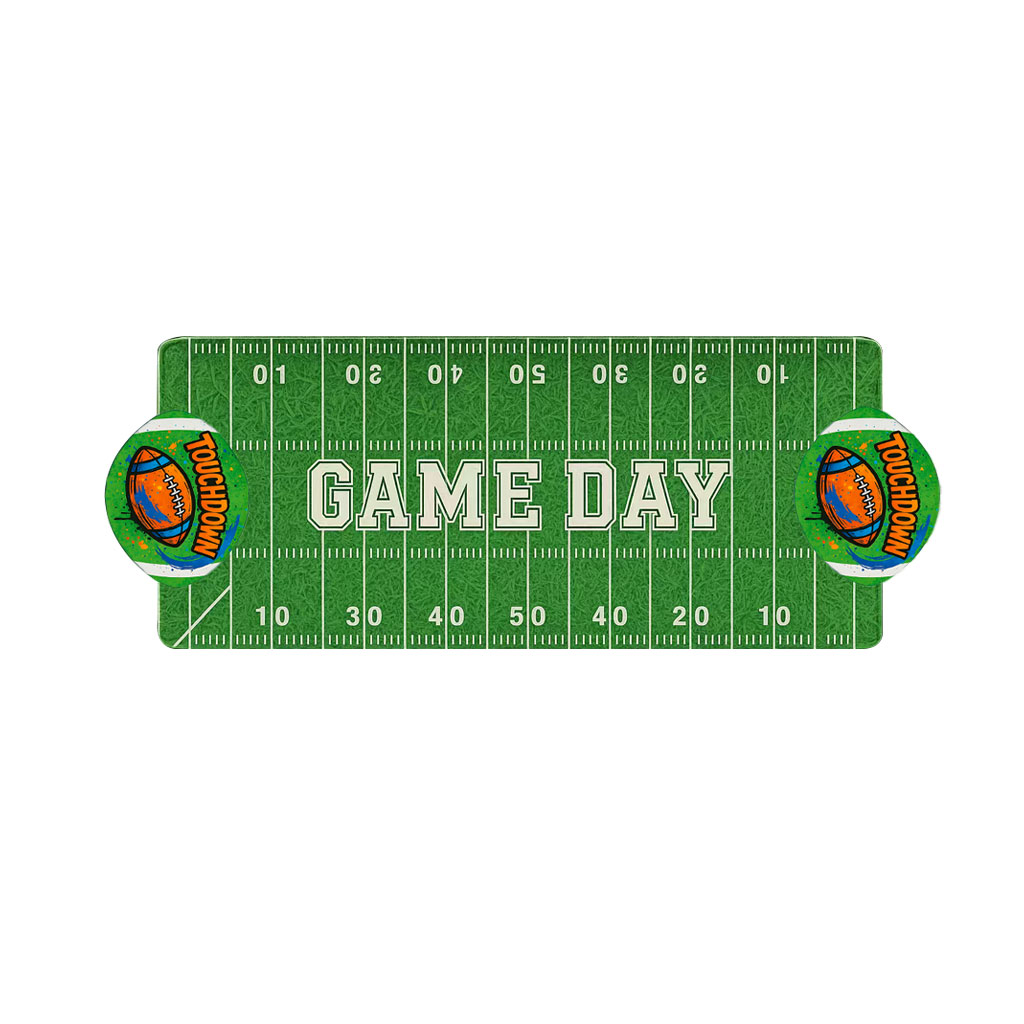 Game Day American Football Field Melamine Serving Tray – 40x