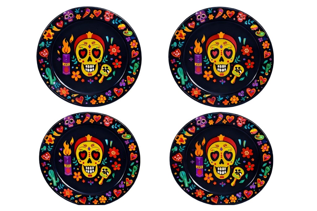 Sugar Skull Mexican Fiesta 11 Inch Dinner Plate