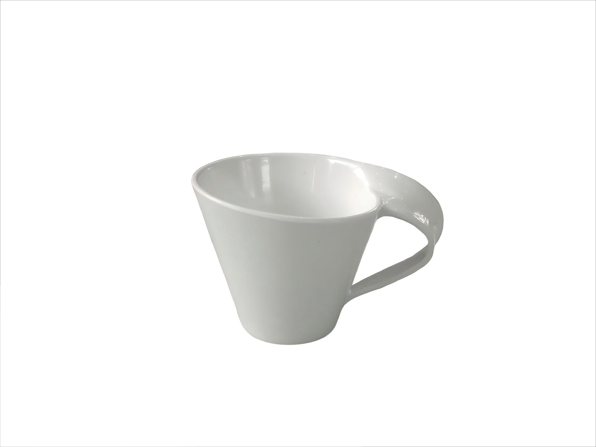Melamine Coffee Cup 4.13inch/10.5×15.2×9cm – Elegant White M