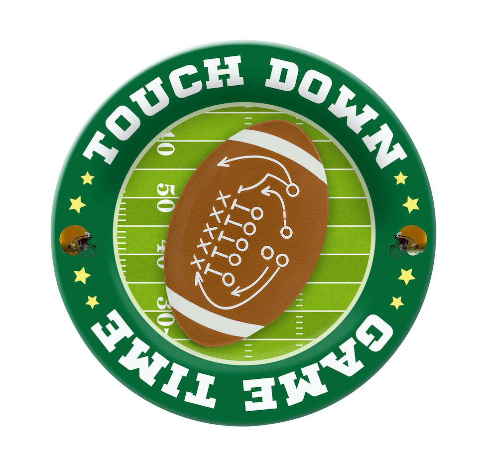 NFL Melamine Dinnerware 11" Touchdown Plate – Football Game 