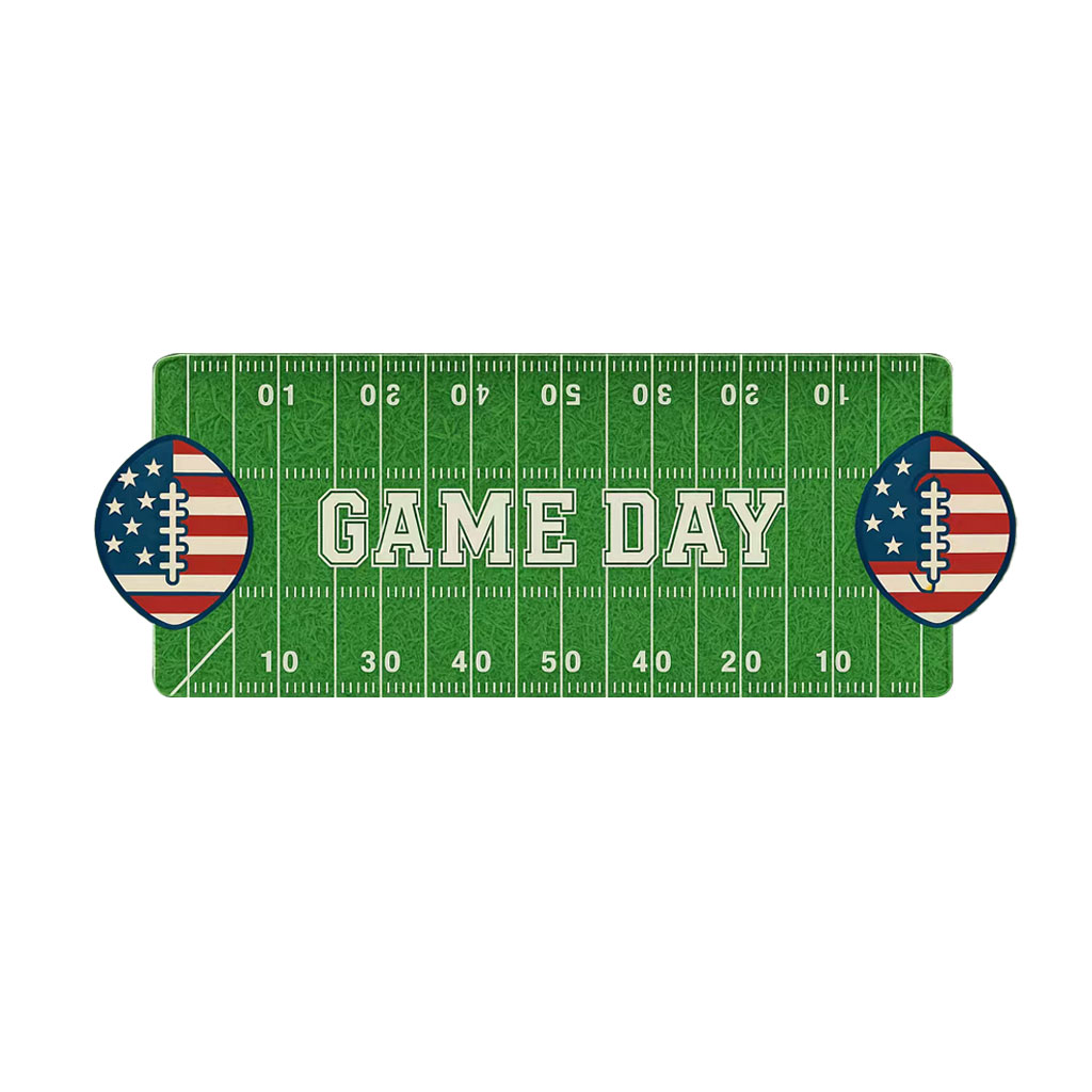 Patriotic Football Game Day Melamine Tray – 40x19cm Serving 