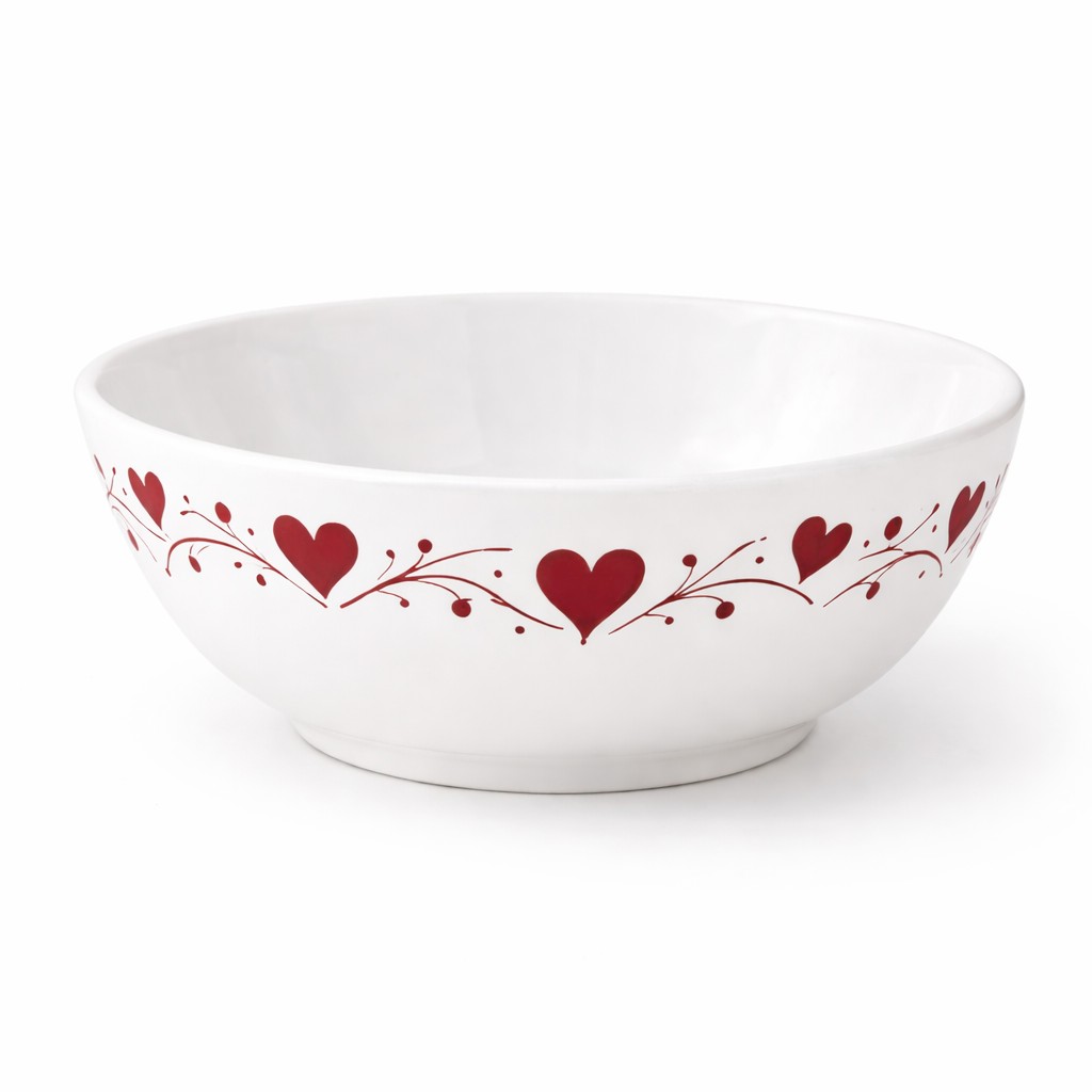 Romantic Heart Melamine Bowl – Valentine’s Day & Elegant Ent