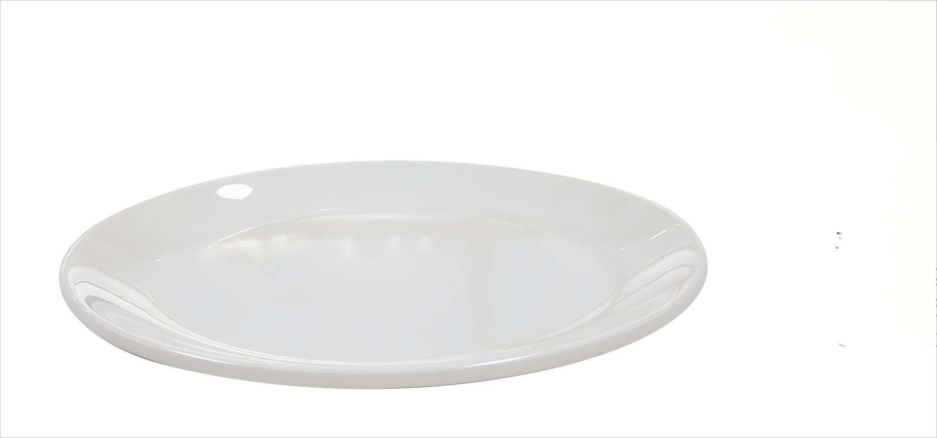 Round Flat Melamine Plate – 6.18inch/15.7×1.2cm – Minimalist