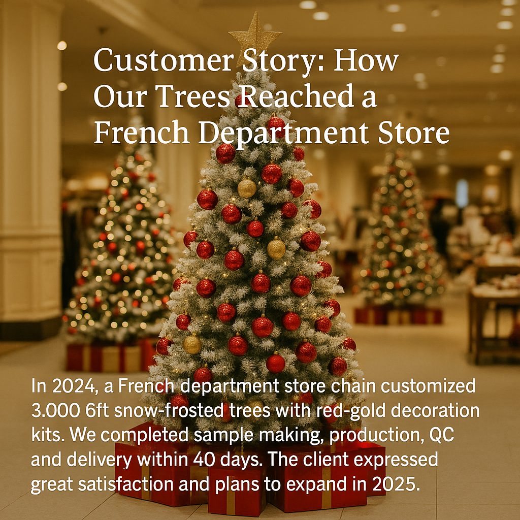 Customer Story: How Our Trees Reached a French Department Store