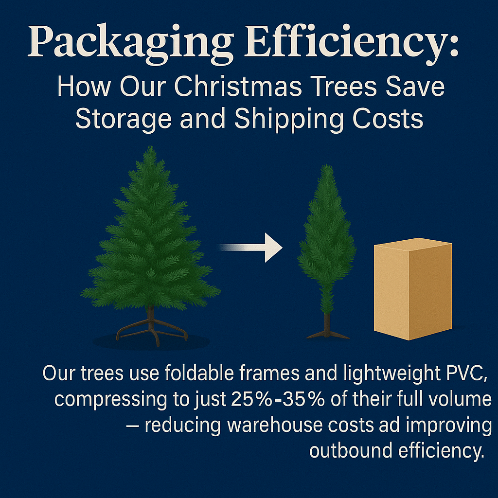 Packaging Efficiency: How Our Christmas Trees Save Storage and Shipping Costs