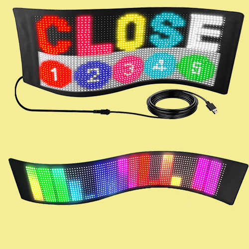 Smart Car Sticker LED Soft Screen, a New Partner for Driving Safety