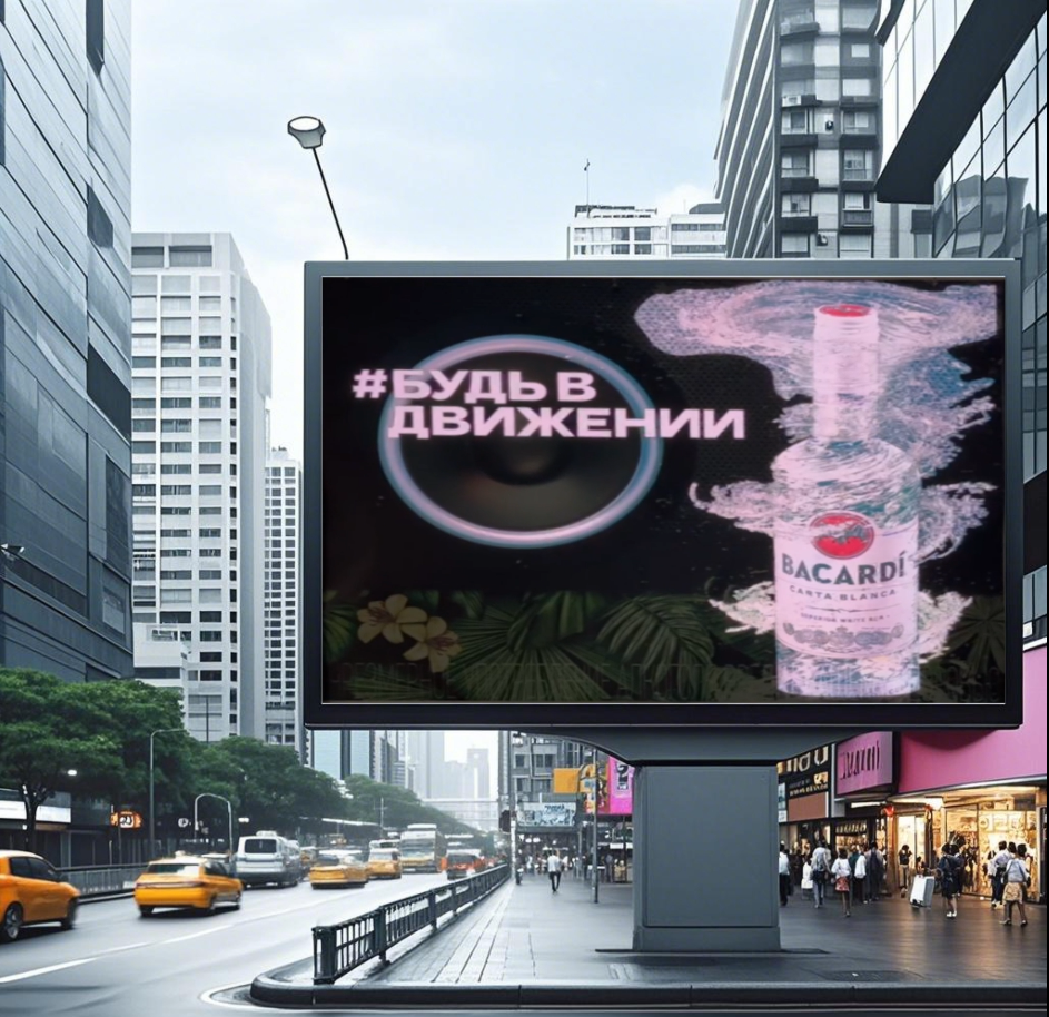 Customizable Glowing Advertisement Film