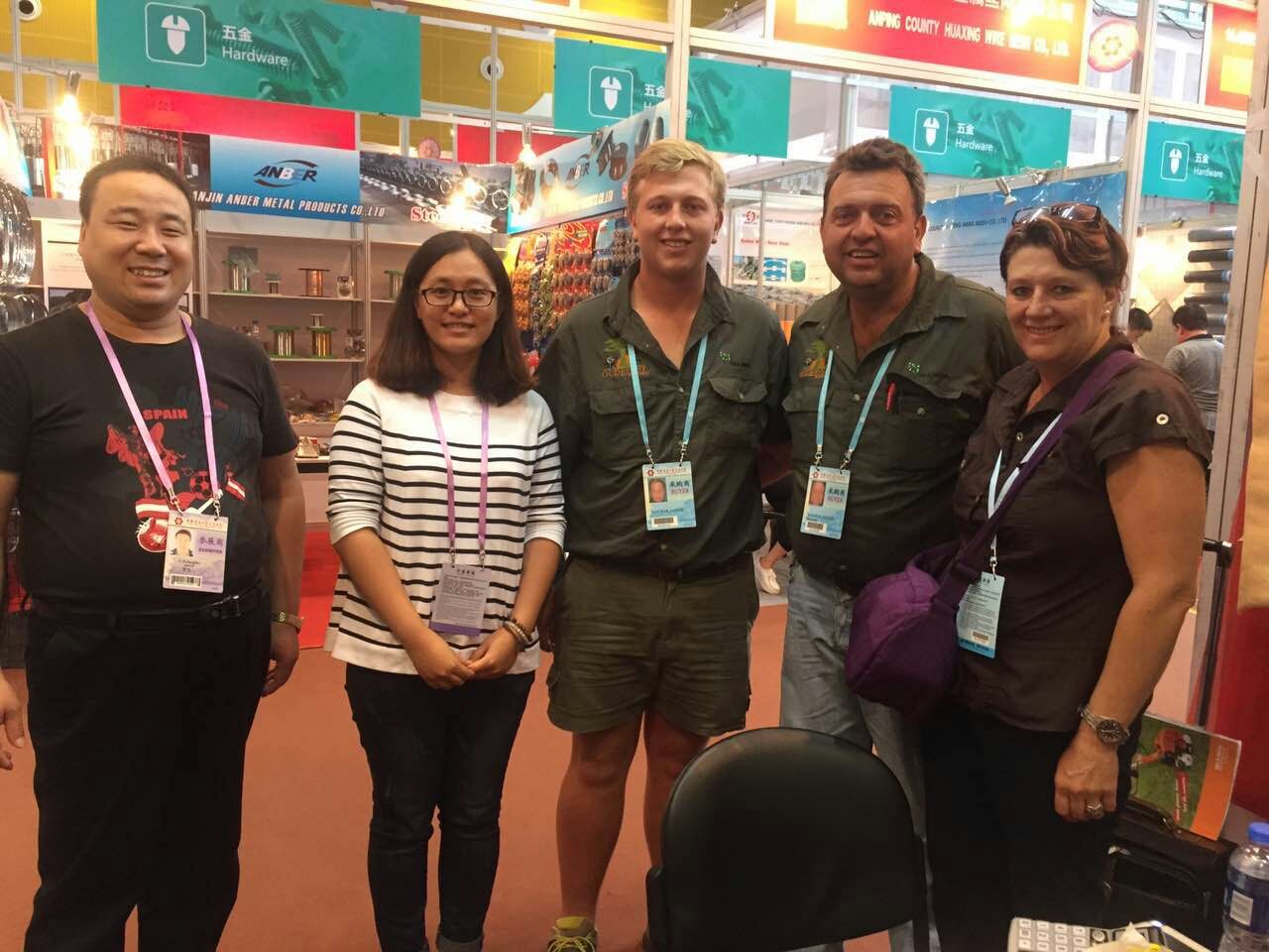 Foreign customers visit