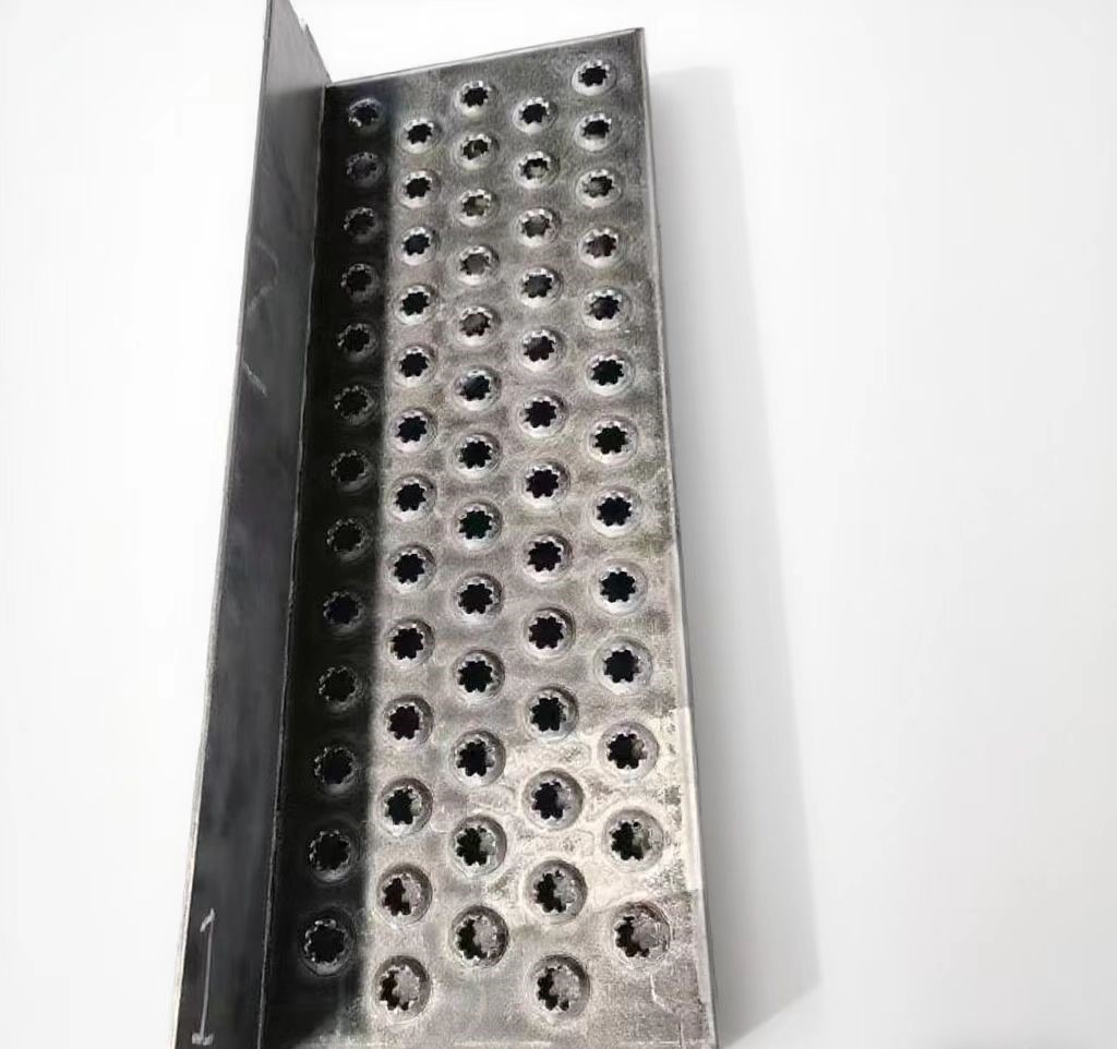 Aluminum anti-slip safety perforated sheet with round holes for sidewalks and ramps