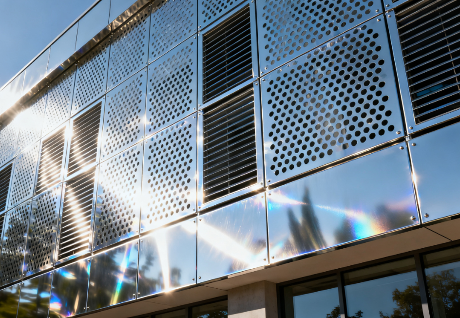 Architectural Sunshade for Modern Office Buildings