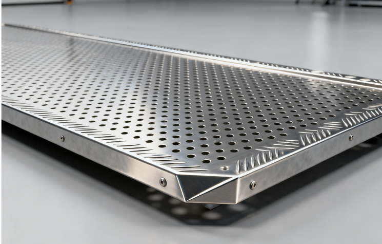 Beveled Edge Embossed Perforated Sheet — Anti-Slip, Stylish & Functional Flooring Panels