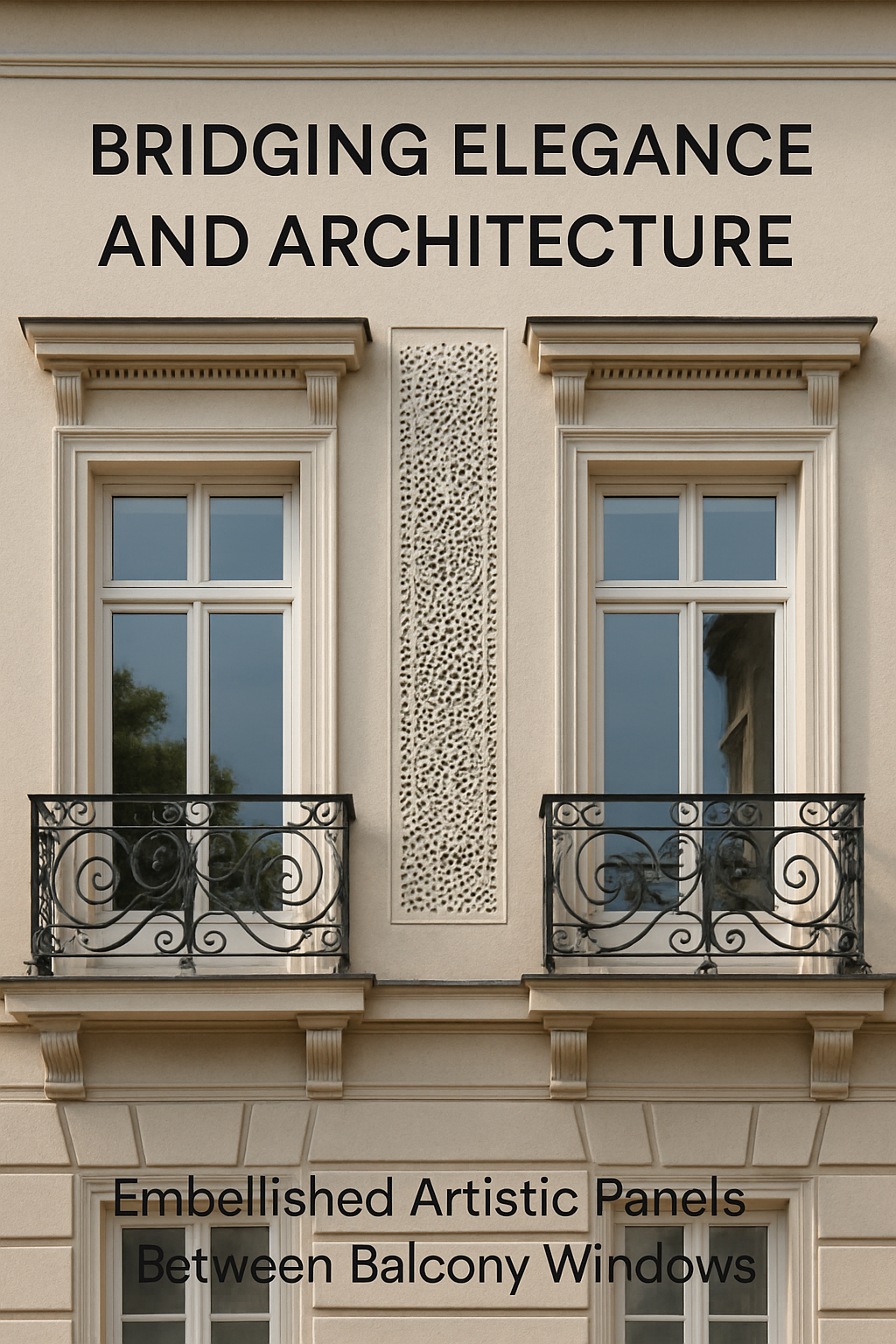 Bridging Elegance and Architecture: Embellished Artistic Panels Between Balcony Windows