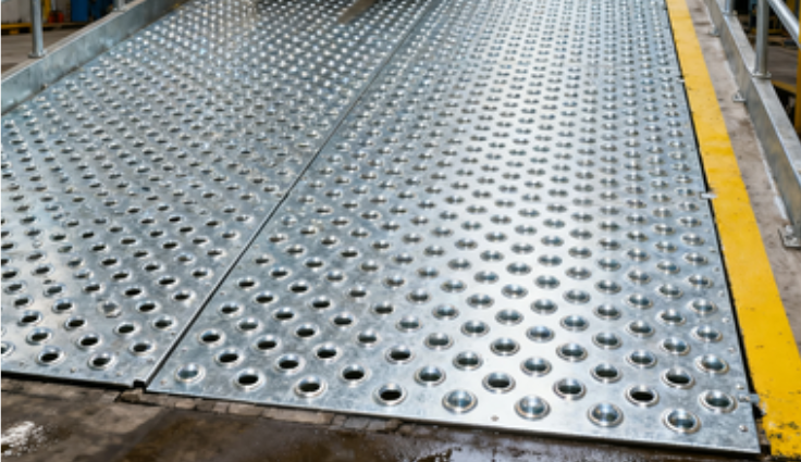 Curved Embossed Perforated Metal Panels for Pipe Covers — Installation, Traction & Cost Benefits