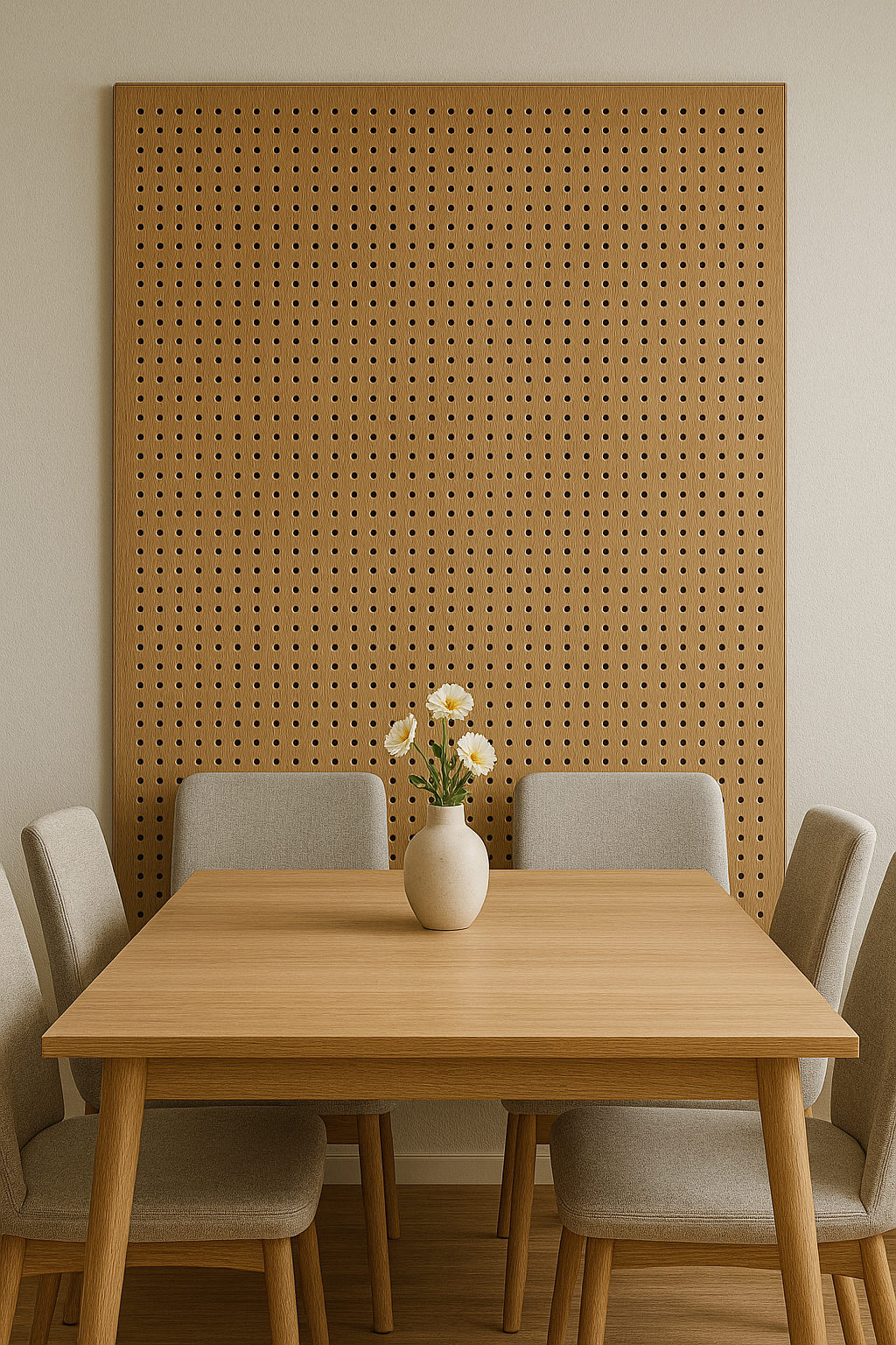Perforated Wooden Acoustic Panel for Living Room – Decorative Sound Absorber Wall Board