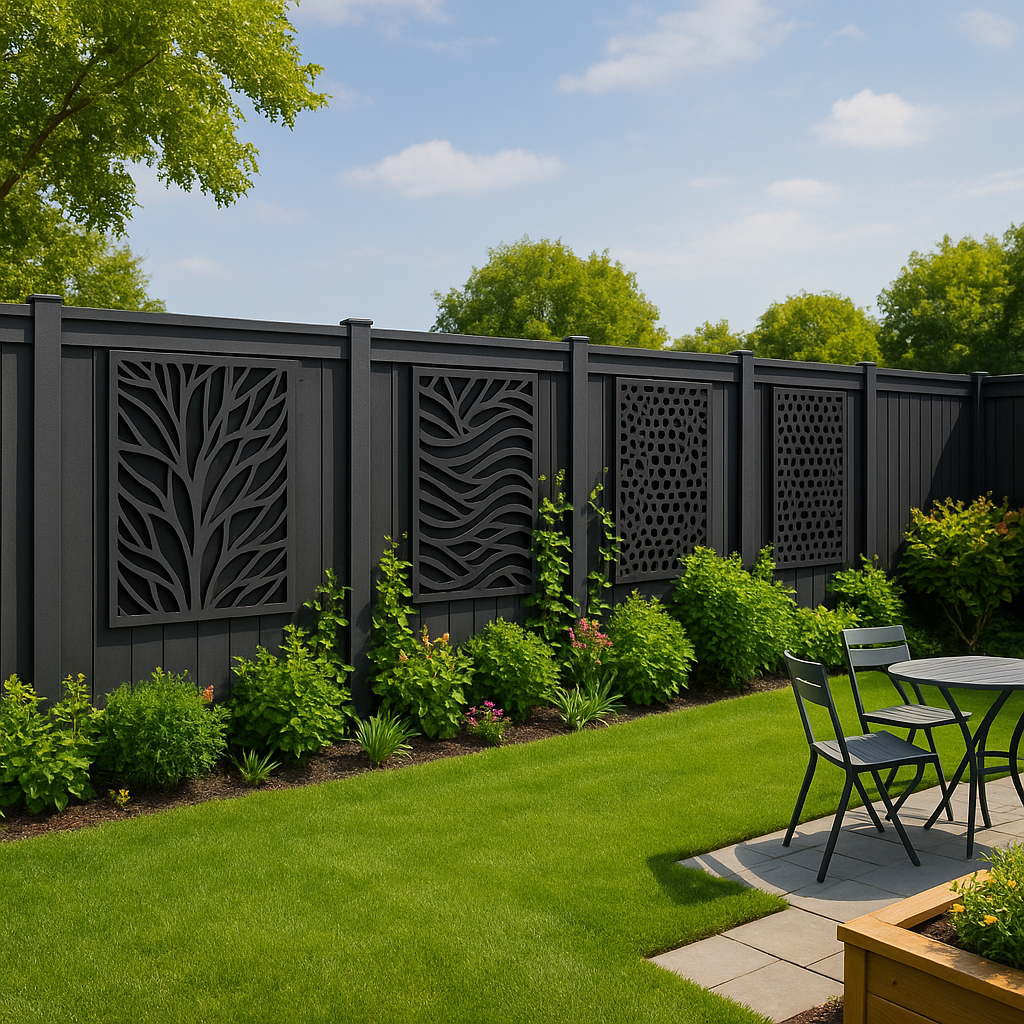 Laser-Cut Grille Dividers for Elegant Garden Privacy