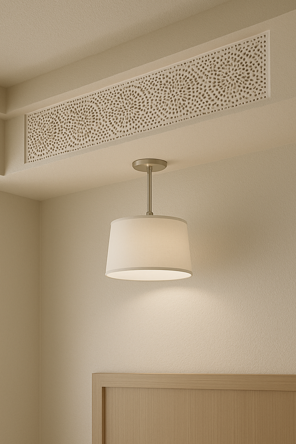 Embellished Perforated Strip as Ceiling Border Accent – Elegant Ventilation and Decorative Solution