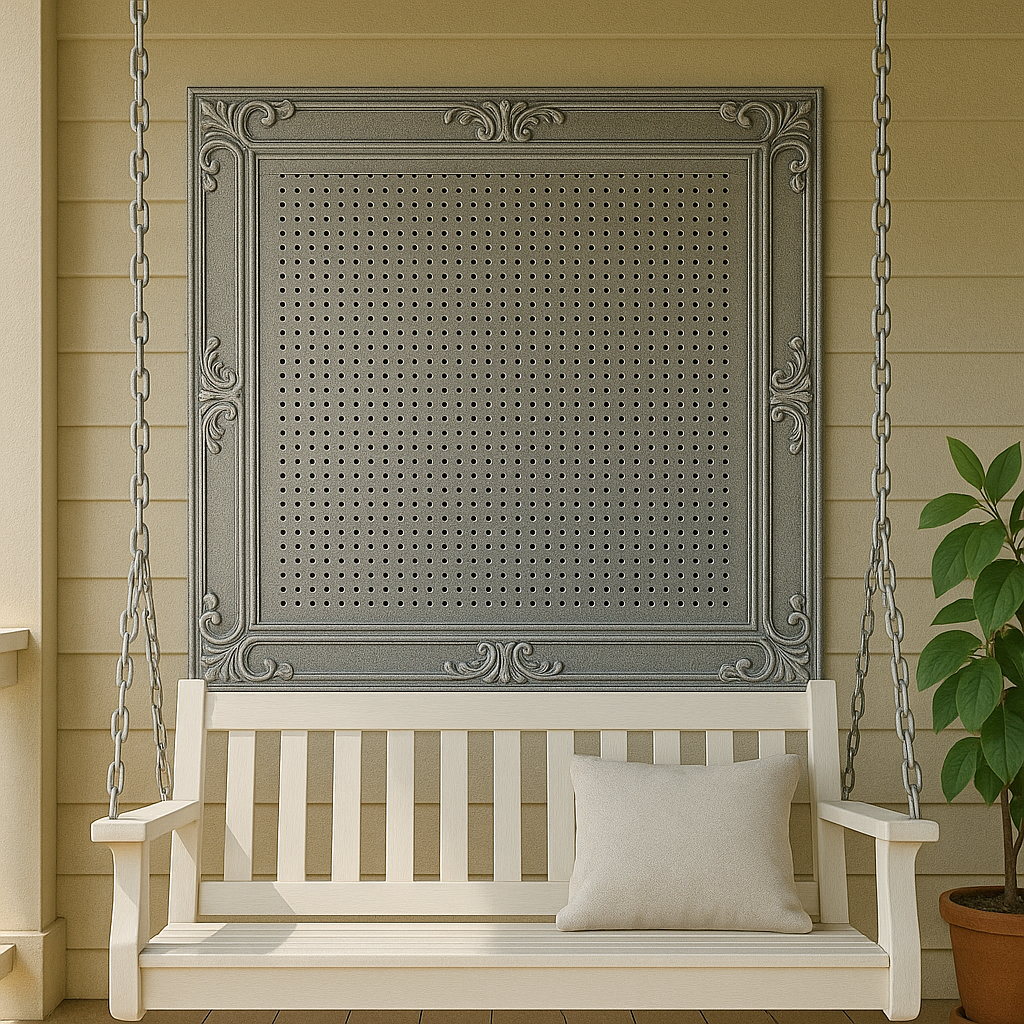 Elegant Ventilation with Embellished Grilles for Veranda Paneling