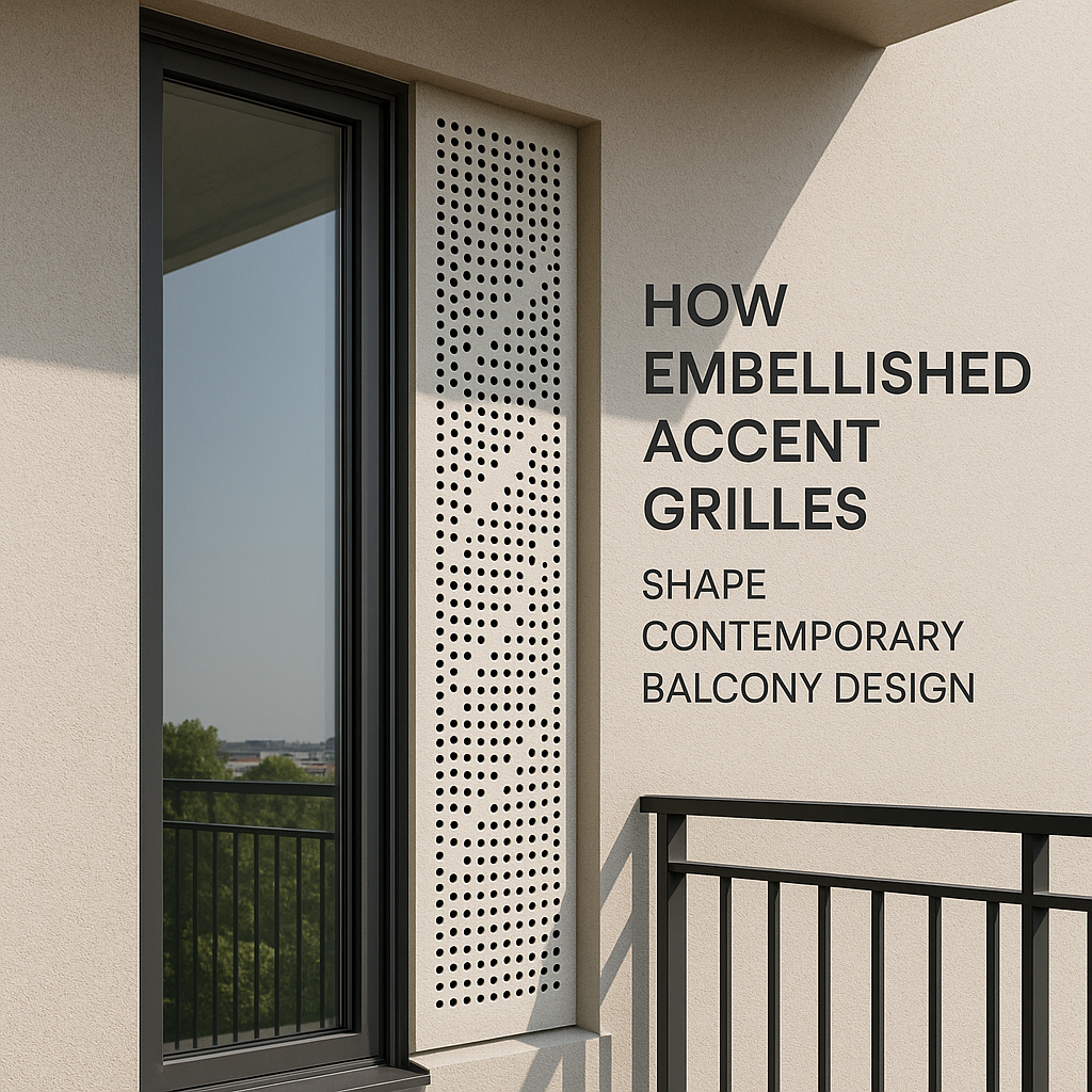 Enhancing Balcony Corner Aesthetics with Embellished Openwork Sheets