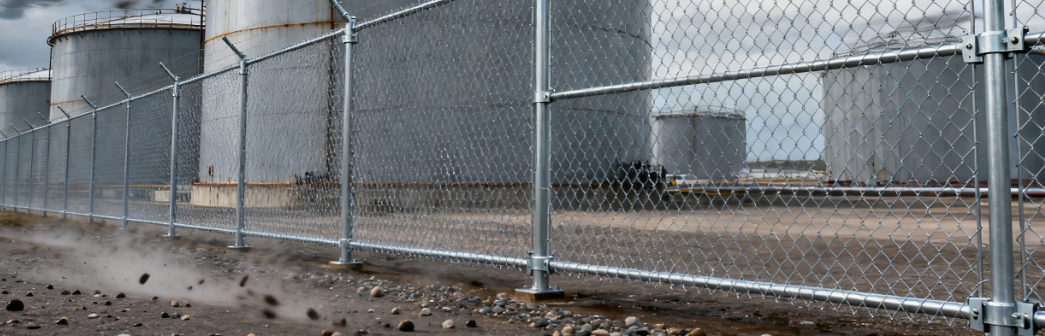 Galvanized Perimeter Mesh for Construction Debris Control and Site Safety