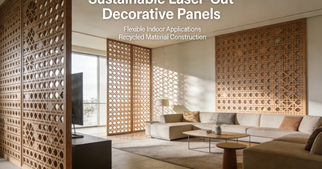 Laser-Cut Perforated Panels for Retail Interior Design