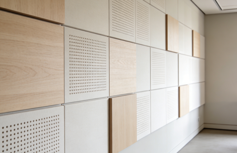 Next‑Generation Eco‑Certified MDF Acoustic Panels with Punched Layout for Sustainable Spaces