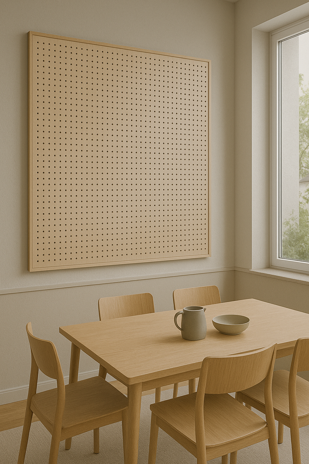 Perforated Wooden Acoustic Panel for Living Room – Decorative Sound Absorber Wall Board
