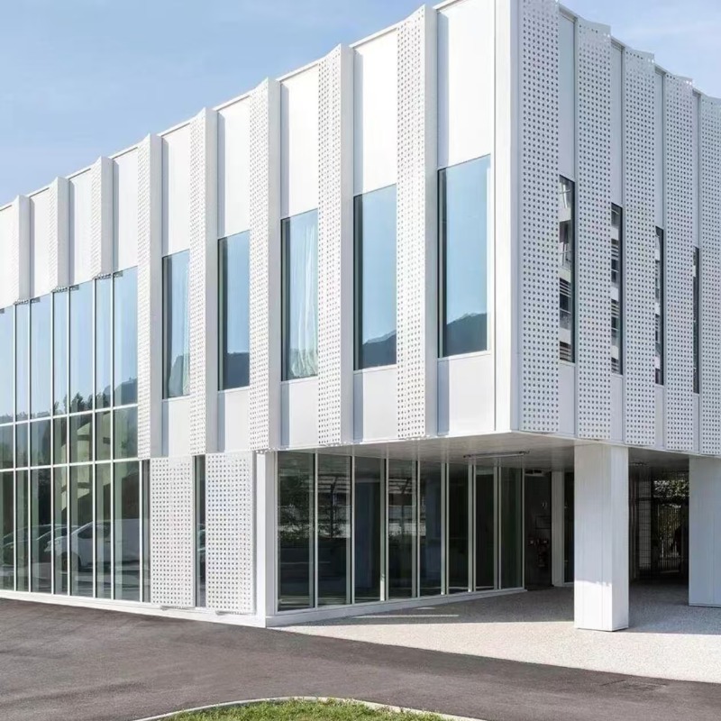 White Architectural Perforated Paneling – Modern Decorative Aluminum & Stainless Steel Facade Panels