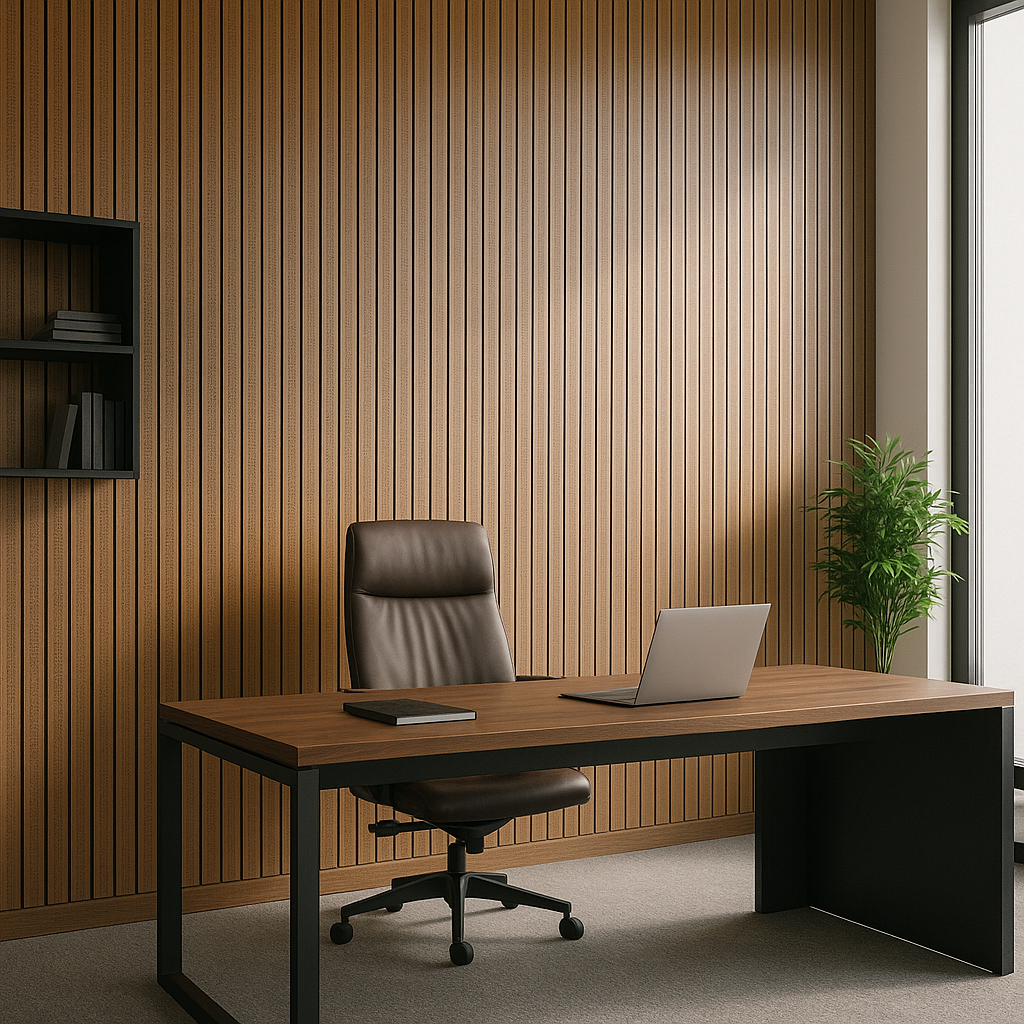 Perforated Wooden Acoustic Panel for Living Room – Decorative Sound Absorber Wall Board