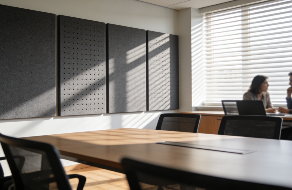 Refining Interior Acoustics with Voice Isolation Panels and Sound-Dampening Perforation