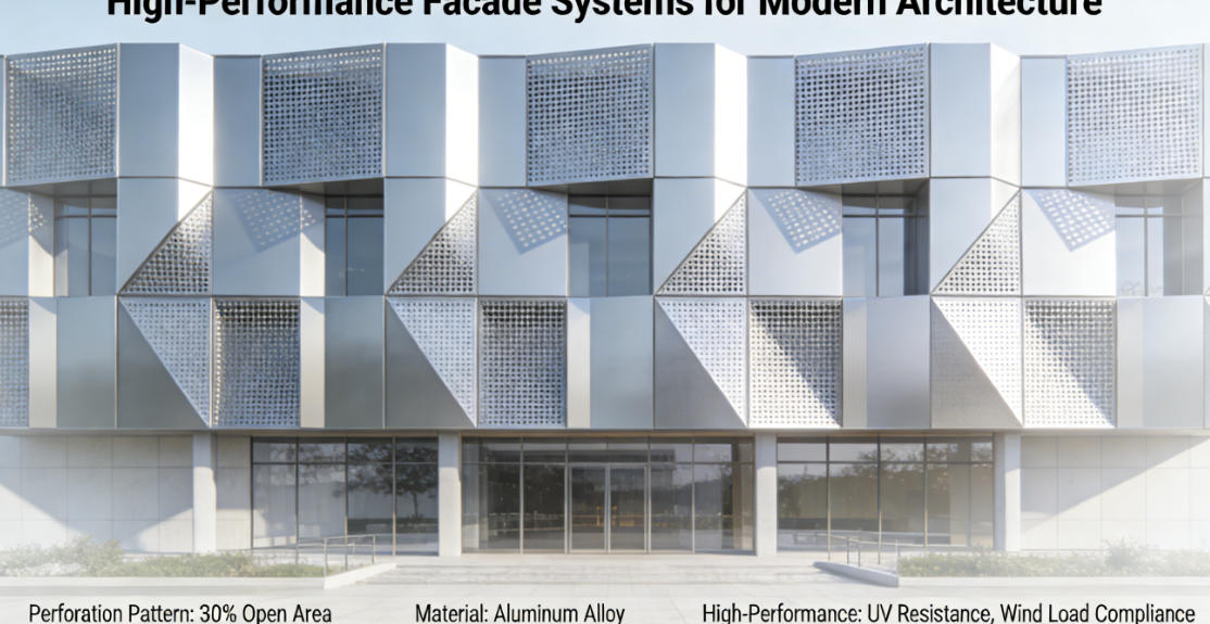 Weather-Resistant Perforated Panels for High-Performance Architectural Facade Systems
