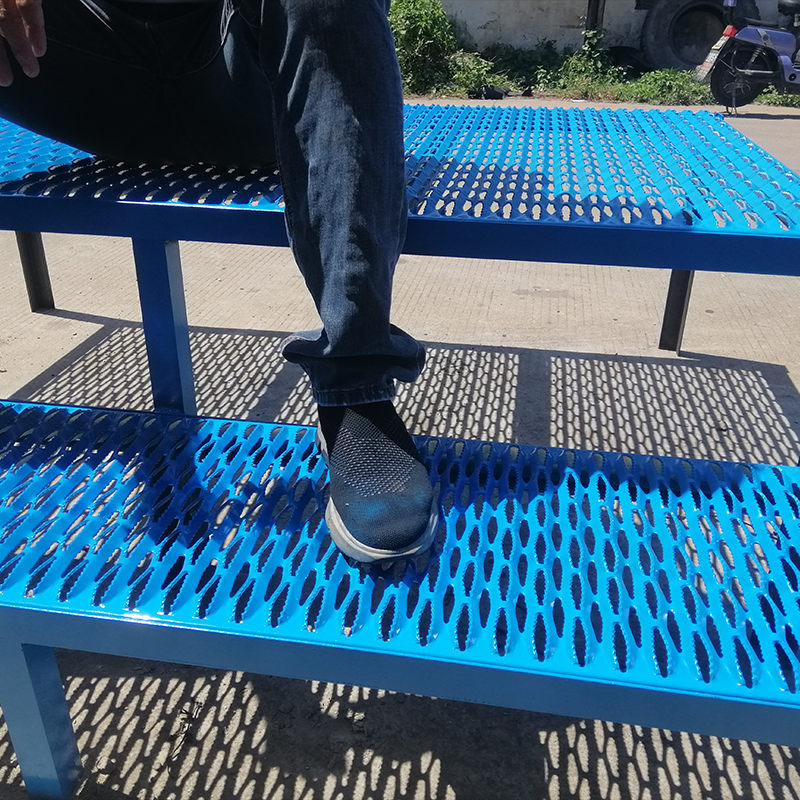 Anti-slip punched plates