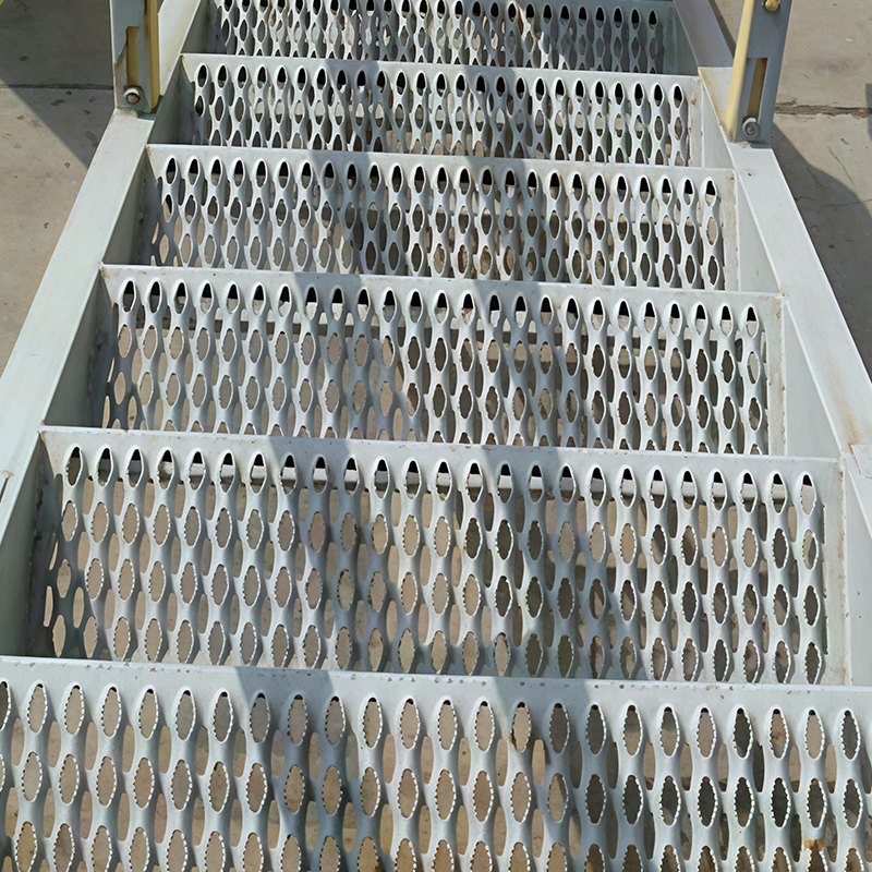 Anti-slip punched plates