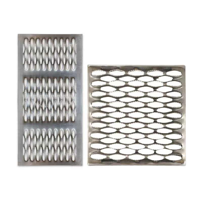 Anti-slip punched plates