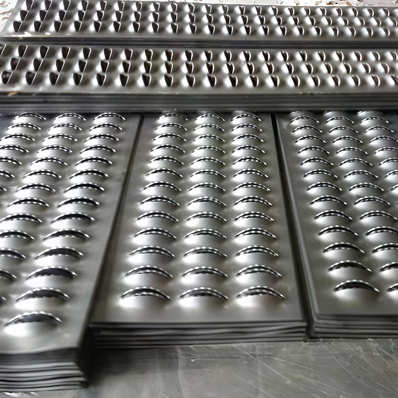 Anti-slip punched plates