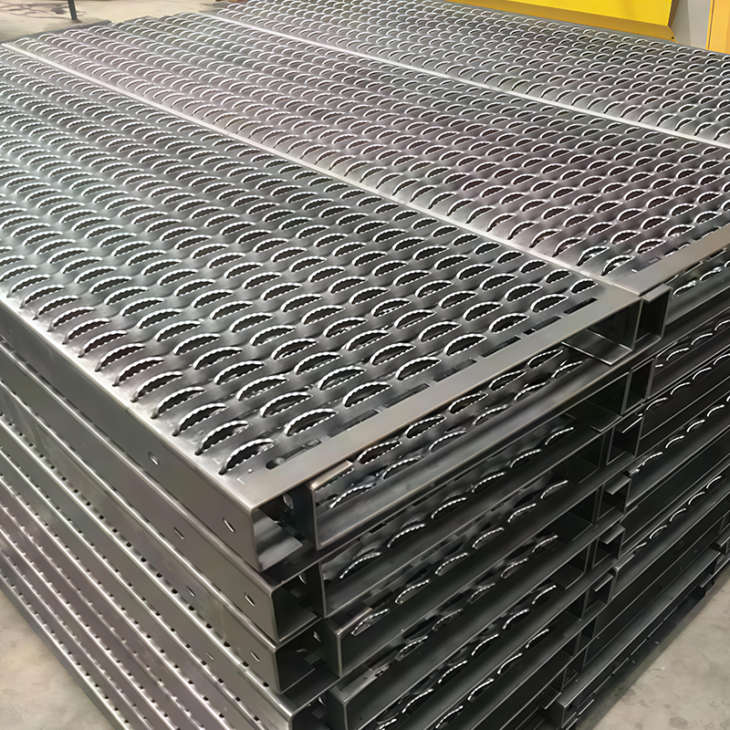 Anti-slip punched plates