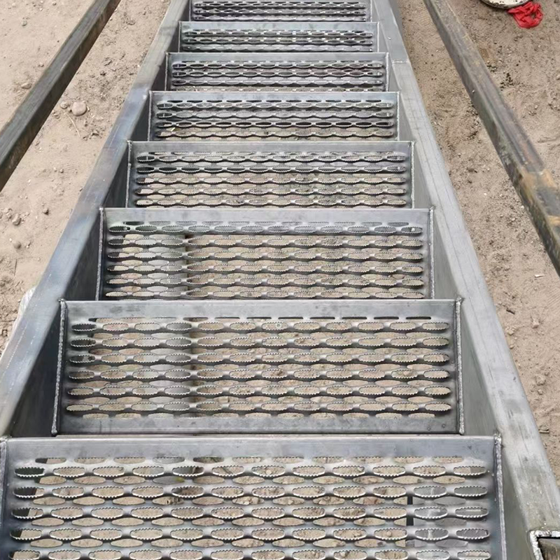 Anti-slip punched plates
