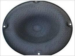 Round Metal Speaker Grill 8 Inch Dustproof and Impact Resistant Protective Cover Perforated Steel Mesh
