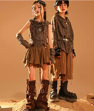 Kids'Post-Apocalyptic Desertwear (Girl & Boy Outfits)