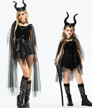 Mother & Daughter Dark Fantasy Costumes