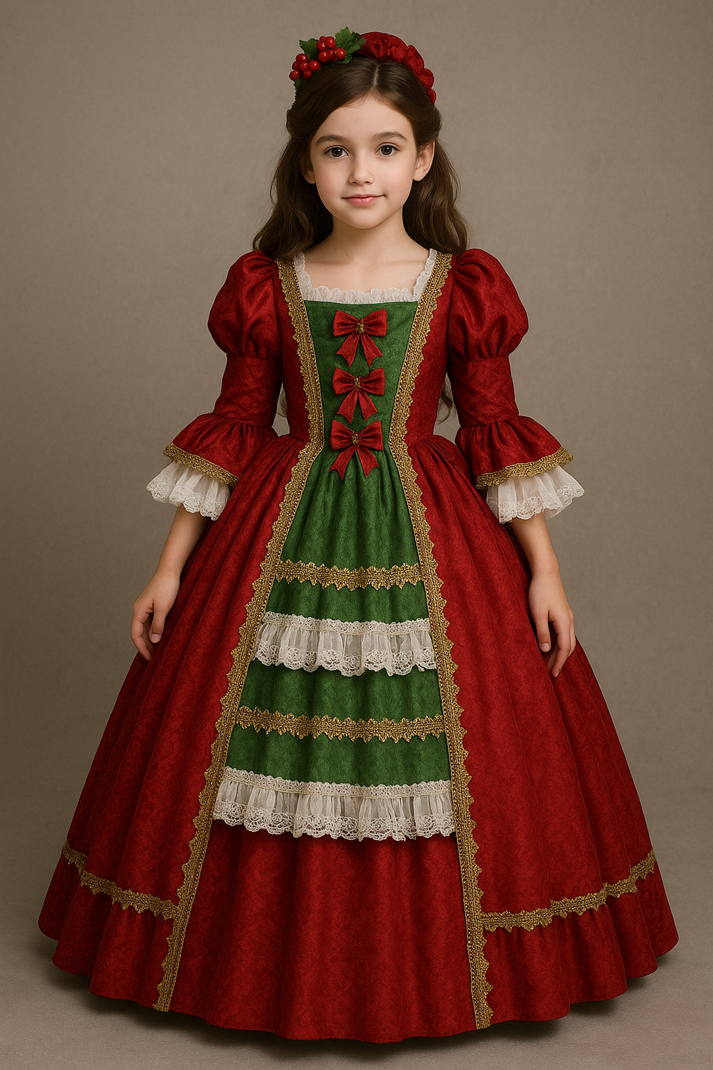 Rococo Victorian Christmas Dress
