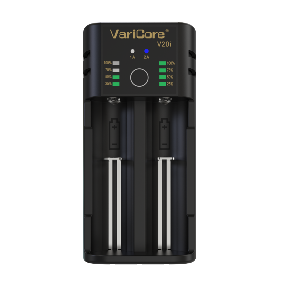 V20i Smart Charger For 18650 26650 21700 AA AAA