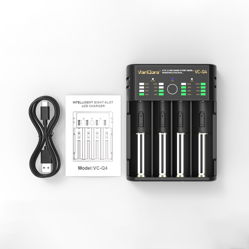 VariCore VC-Q4 Smart Charger for Li-ion 3.7V & NiMH 1.2V