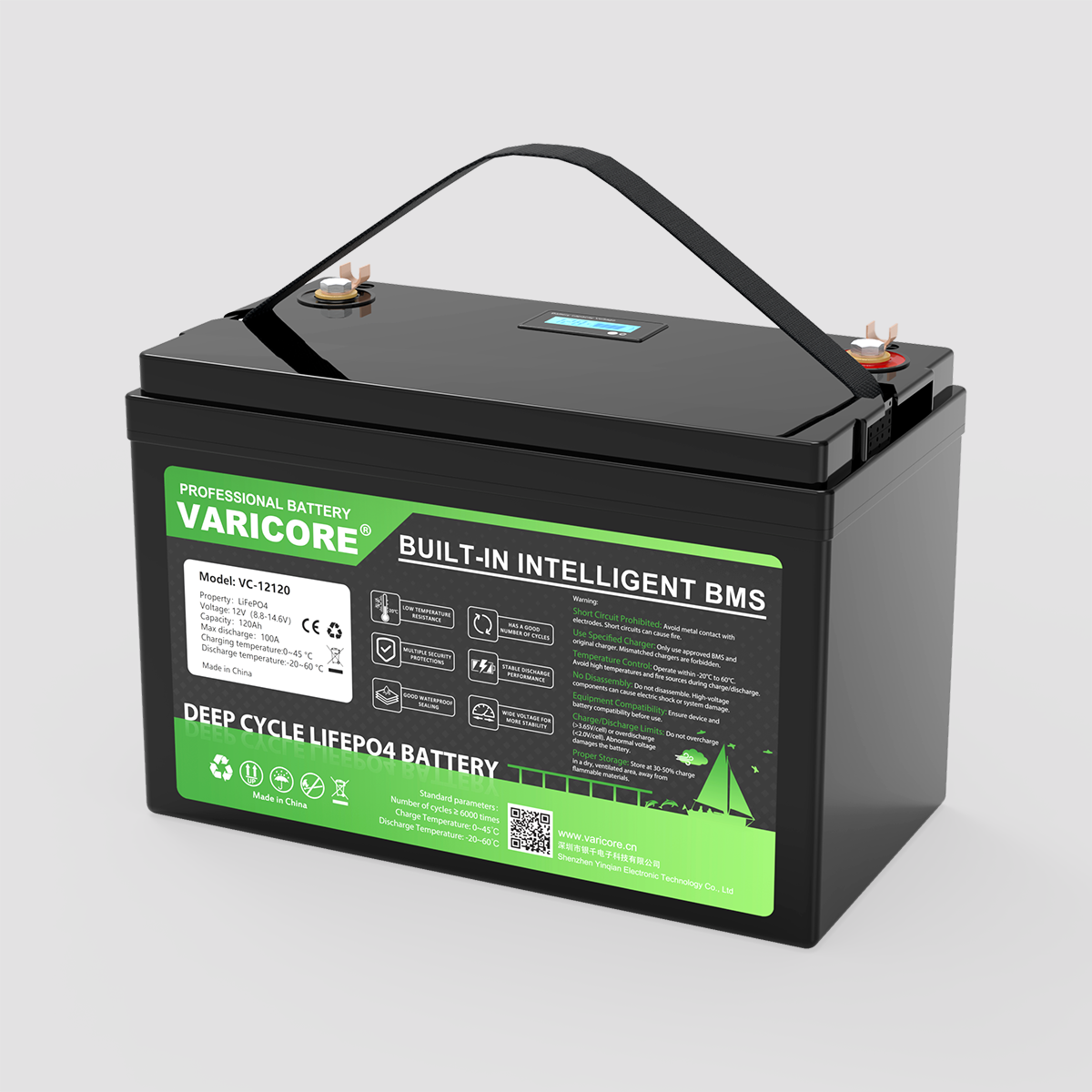 VariCore VC-12120 12V/14.6V 120A LiFePO4 Battery