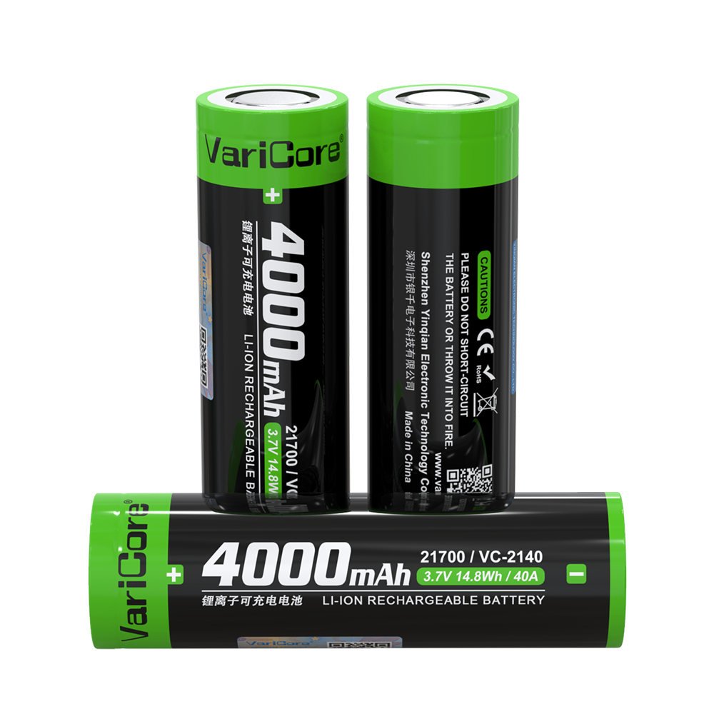 VariCore 21700 4000mAh 3.7V Li-ion Battery VC-2140 40A discharge