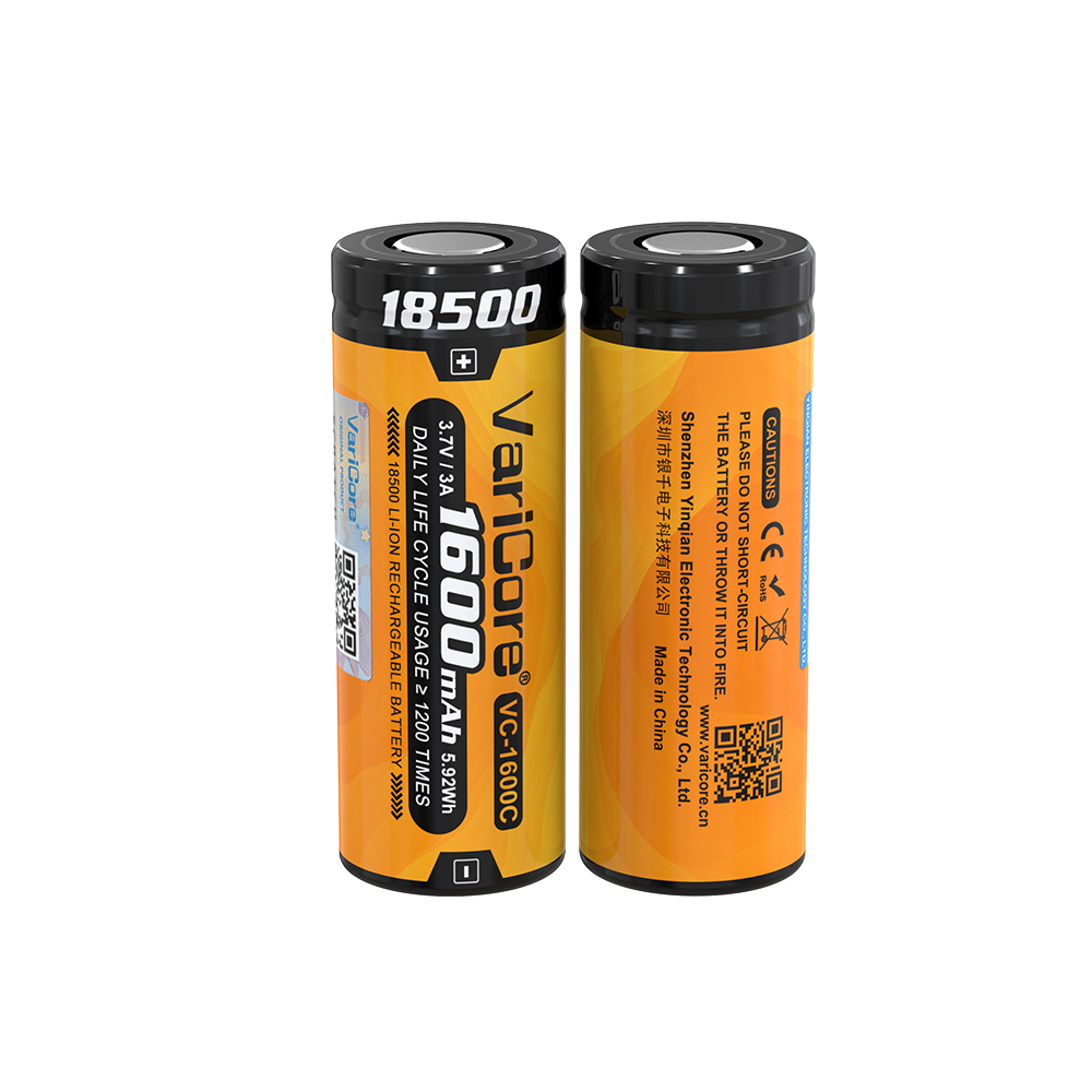 VariCore 18500 1600mAh 3.7V Li-ion Battery VC-1600C