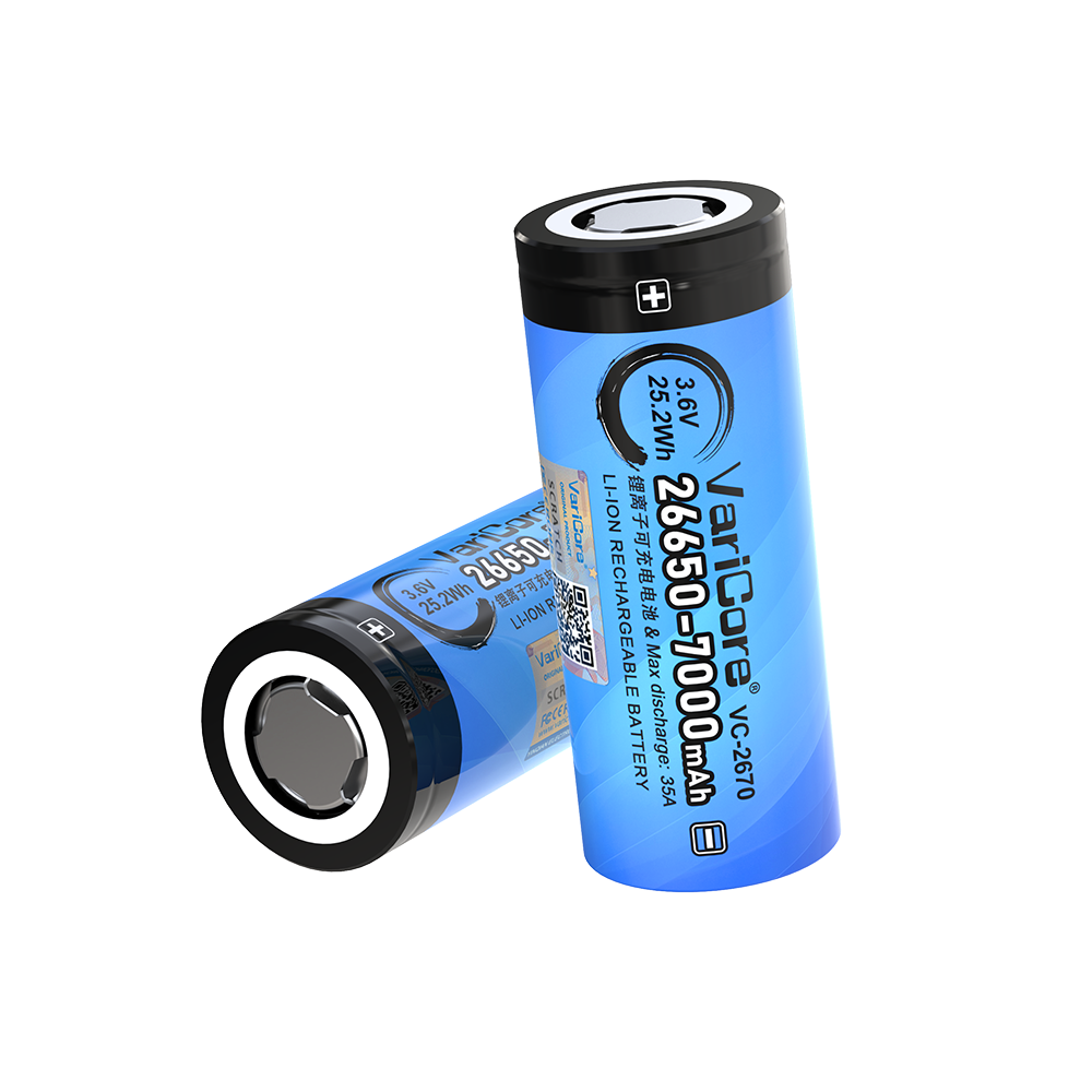 VariCore 26650 7000mAh 3.7V Li-ion Battery VC-2670 35A discharge