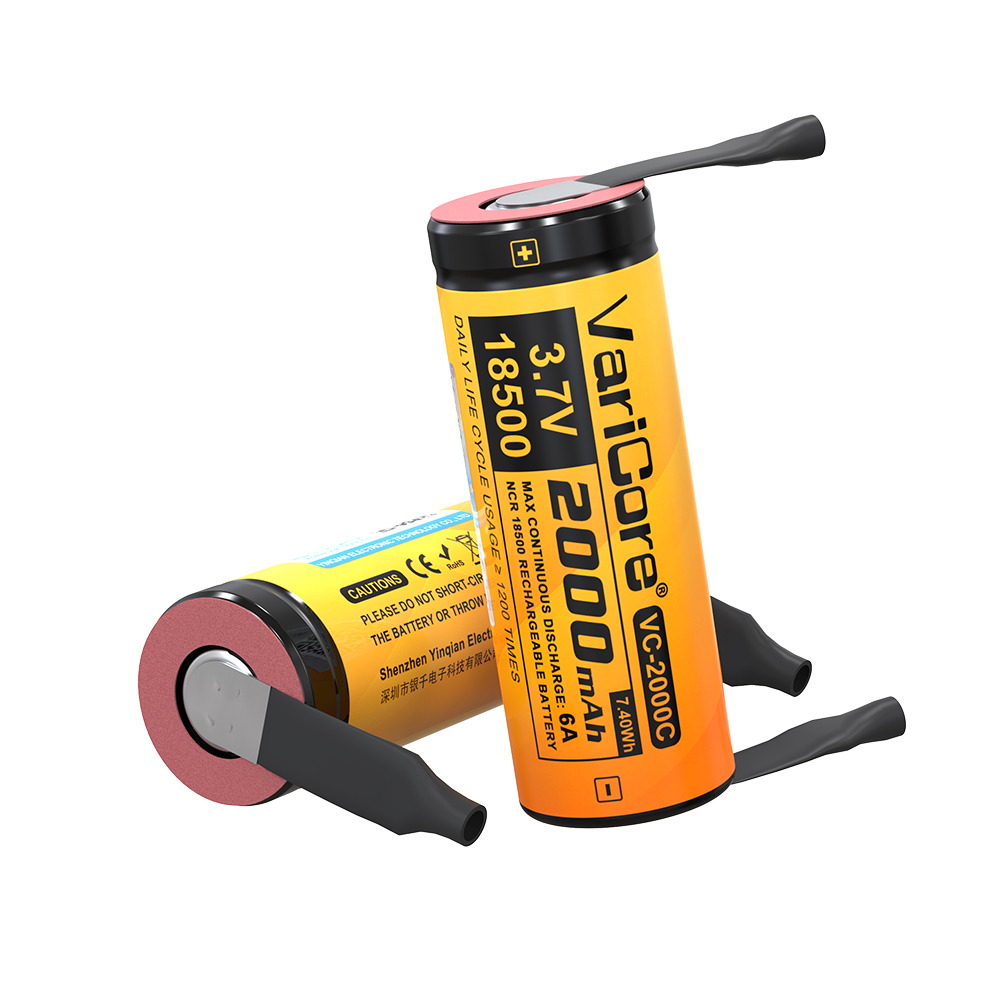VariCore 18500 2000mAh 3.7V Li-ion Battery VC-2000C-N