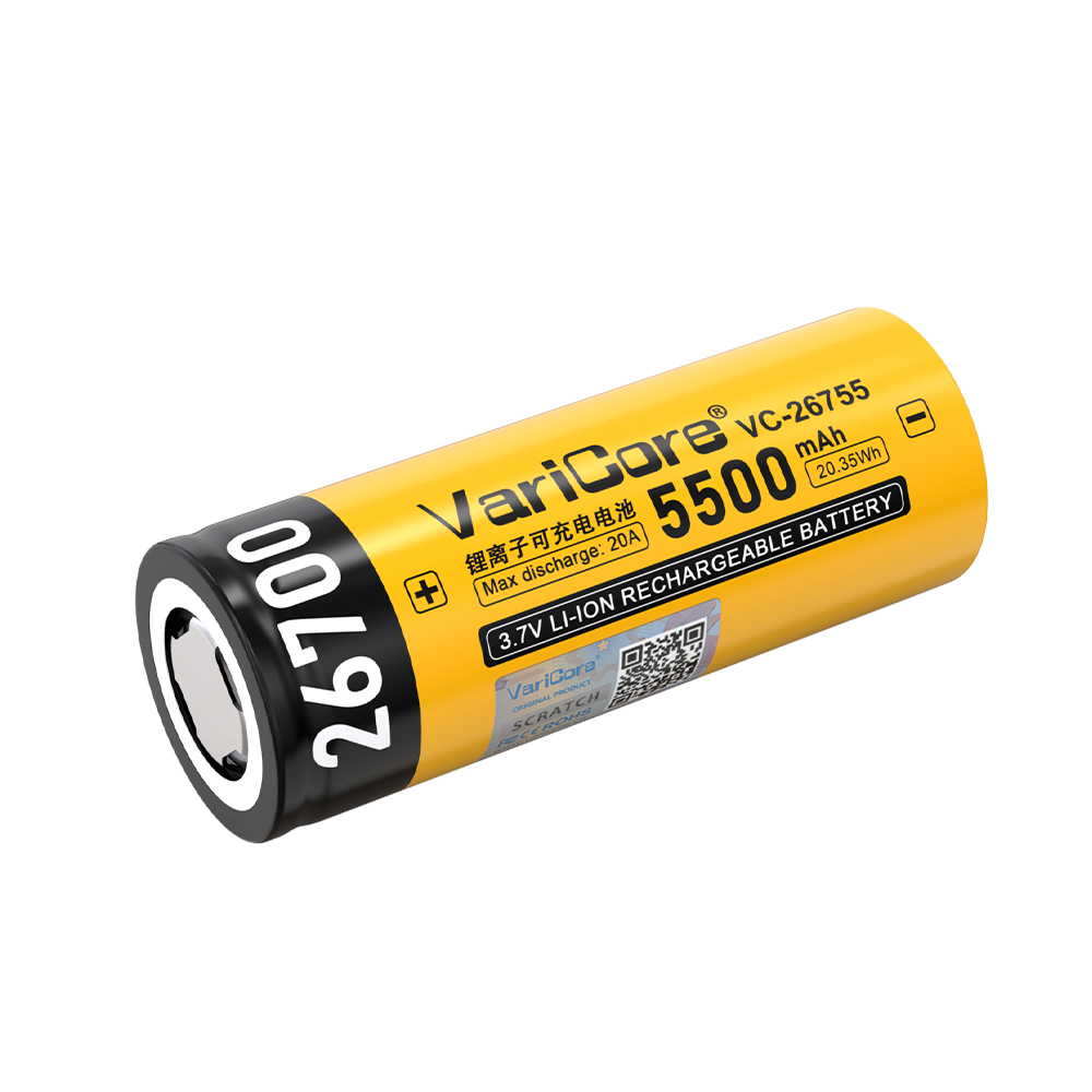 VariCore 26700 5500mAh 3.7V Li-ion Battery VC-26755 20A discharge