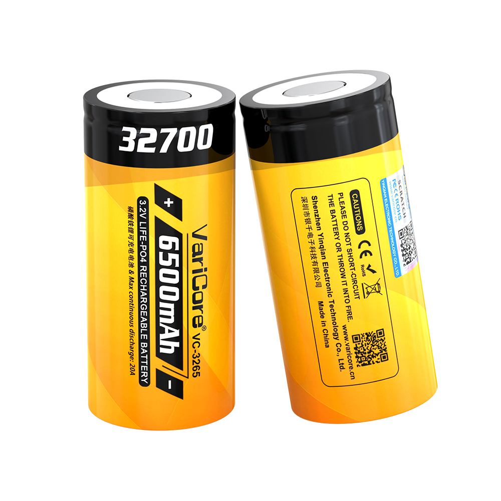 VariCore 32700 6500mAh 3.2V LiFePO4 Battery VC-3265 20A discharge