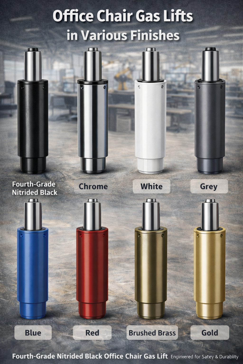 Office Chair Gas Lift Manufacturer: Specifications, Standards & OEM Options